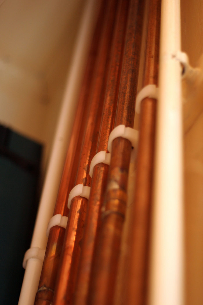 Central heating system installation